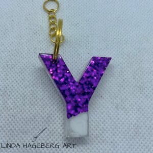 Nøkkelring Y, lilla