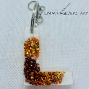 Nøkkelring L, kobber