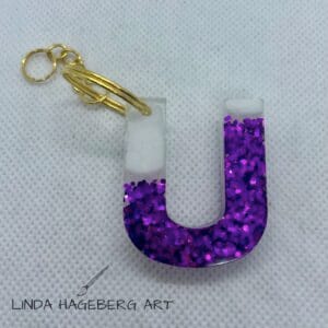 Nøkkelring U, lilla